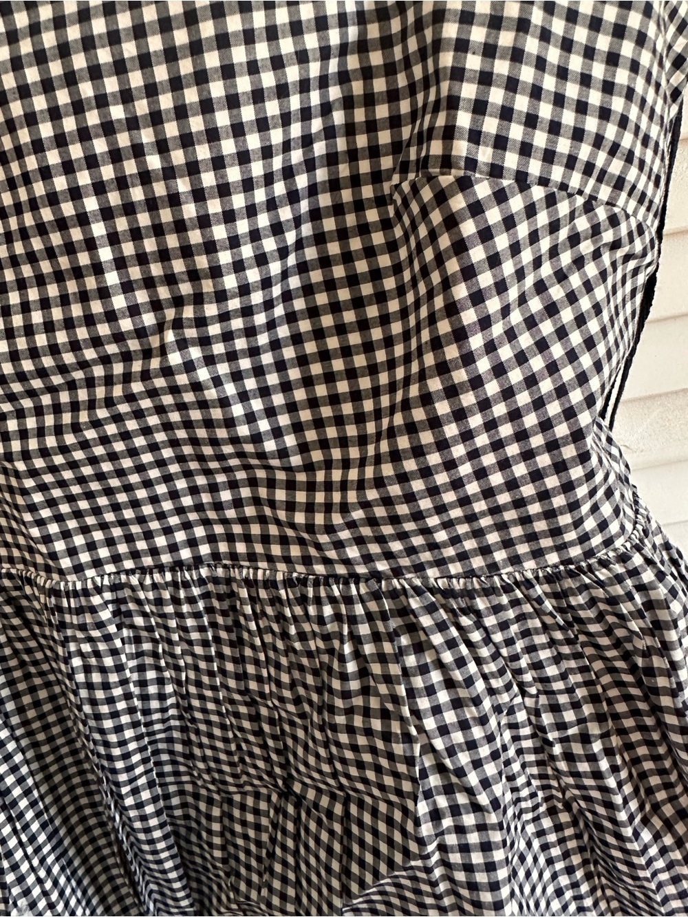 GAP Navy & White Gingham Bubble Top - Picture 5 of 6